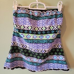 Ocean avenue Bandeau tankini swim top size small